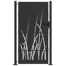 Tuinpoort Met Slot Poedergecoat Staal 105 x 200 cm