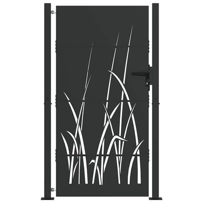 Tuinpoort Met Slot Poedergecoat Staal 105 x 200 cm