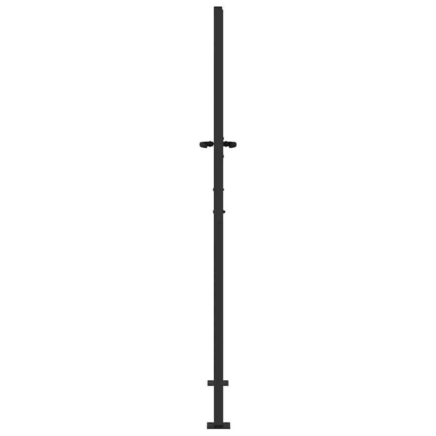 Tuinpoort Met Slot Poedergecoat Staal 105 x 200 cm