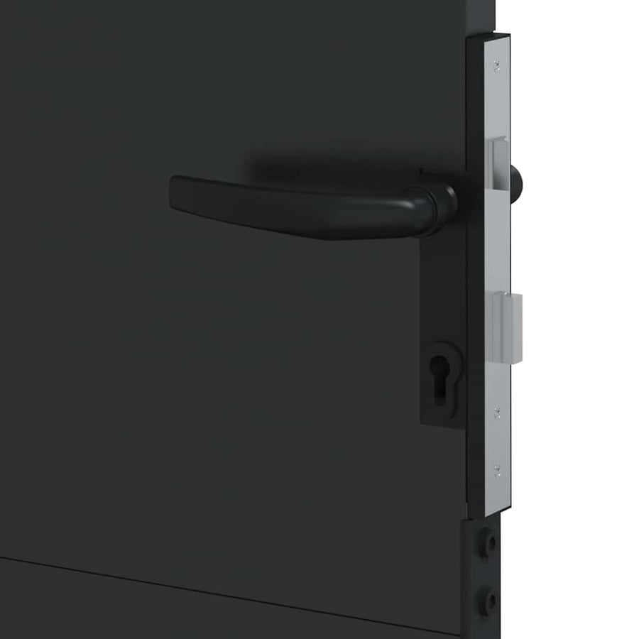 Tuinpoort Met Slot 85 X 105 Cm Gepoedercoat Staal 100 x 100 cm