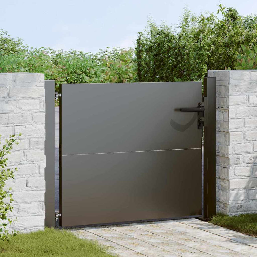 Tuinpoort Met Slot 85 X 105 Cm Gepoedercoat Staal 100 x 100 cm