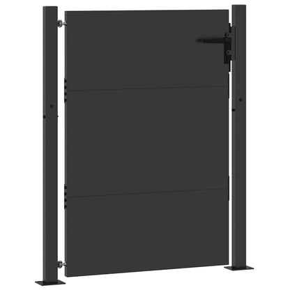 Tuinpoort met slot Zwart 105 x 130 cm Gepoedercoat staal