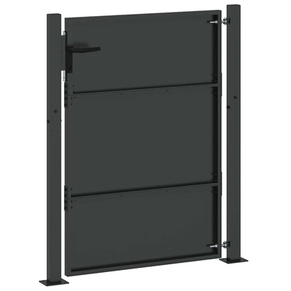 Tuinpoort met slot Zwart 105 x 130 cm Gepoedercoat staal
