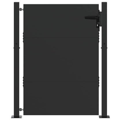 Tuinpoort met slot Zwart 105 x 130 cm Gepoedercoat staal