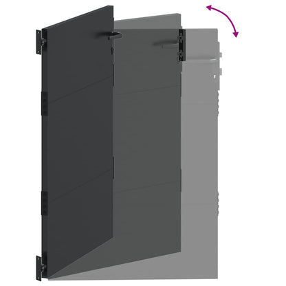 Tuinpoort met slot Zwart 105 x 130 cm Gepoedercoat staal
