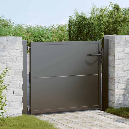 Tuinpoort Met Slot 110 X 105 Cm Gepoedercoat Staal