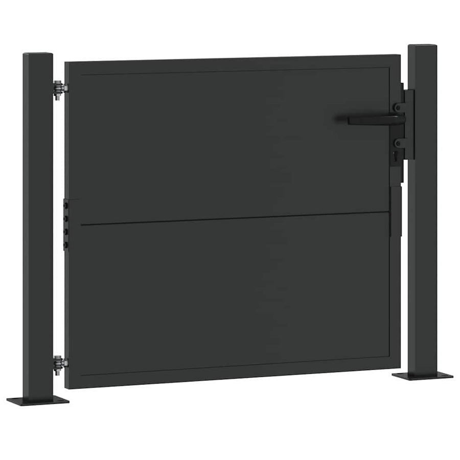 Tuinpoort Met Slot 110 X 105 Cm Gepoedercoat Staal