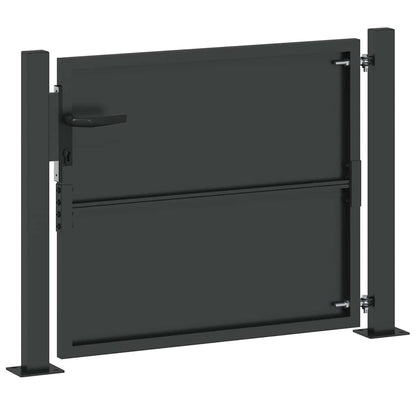 Tuinpoort Met Slot 110 X 105 Cm Gepoedercoat Staal