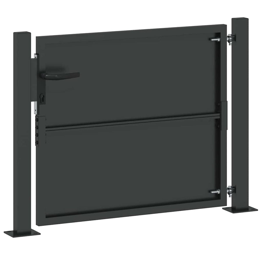 Tuinpoort Met Slot 110 X 105 Cm Gepoedercoat Staal