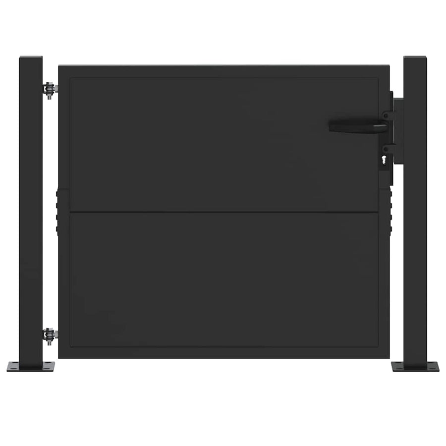 Tuinpoort Met Slot 110 X 105 Cm Gepoedercoat Staal