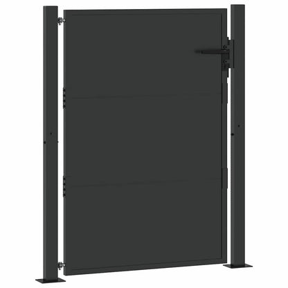Tuinpoort Met Slot Gepoedercoat Staal 100 x 150 cm