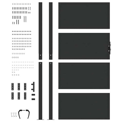 Tuinpoort, Tuindeur 105X200 Cm Cortenstaal 100 x 175 cm