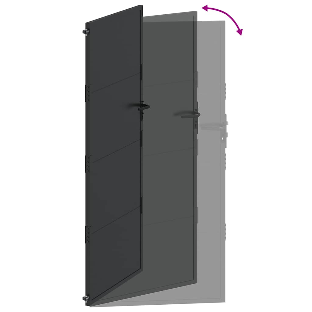Tuinpoort, Tuindeur 105X200 Cm Cortenstaal 100 x 175 cm