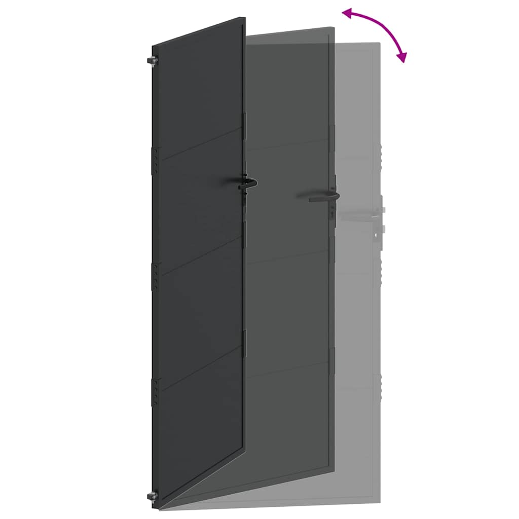 Tuinpoort, Tuindeur 105X200 Cm Cortenstaal 100 x 200 cm