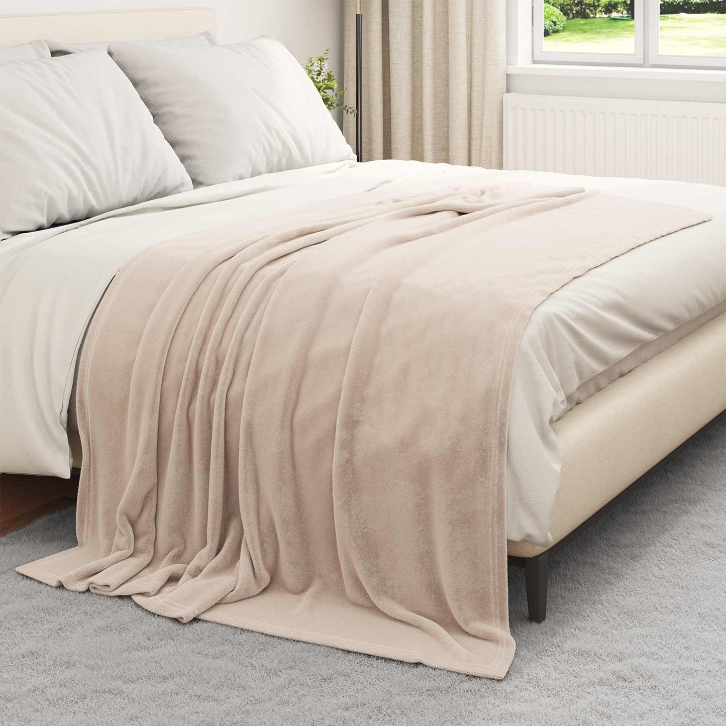 Gooi Deken Beige 150 x 200 cm Fleece