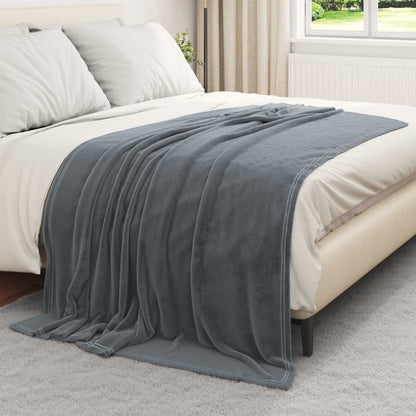 Gooi Deken Donkergrijs 150 x 200 cm Fleece