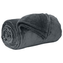 Gooi Deken Donkergrijs 240 x 270 cm Fleece