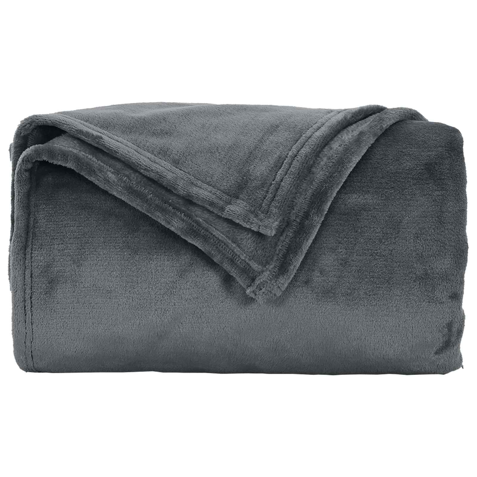 Gooi Deken Donkergrijs 240 x 270 cm Fleece