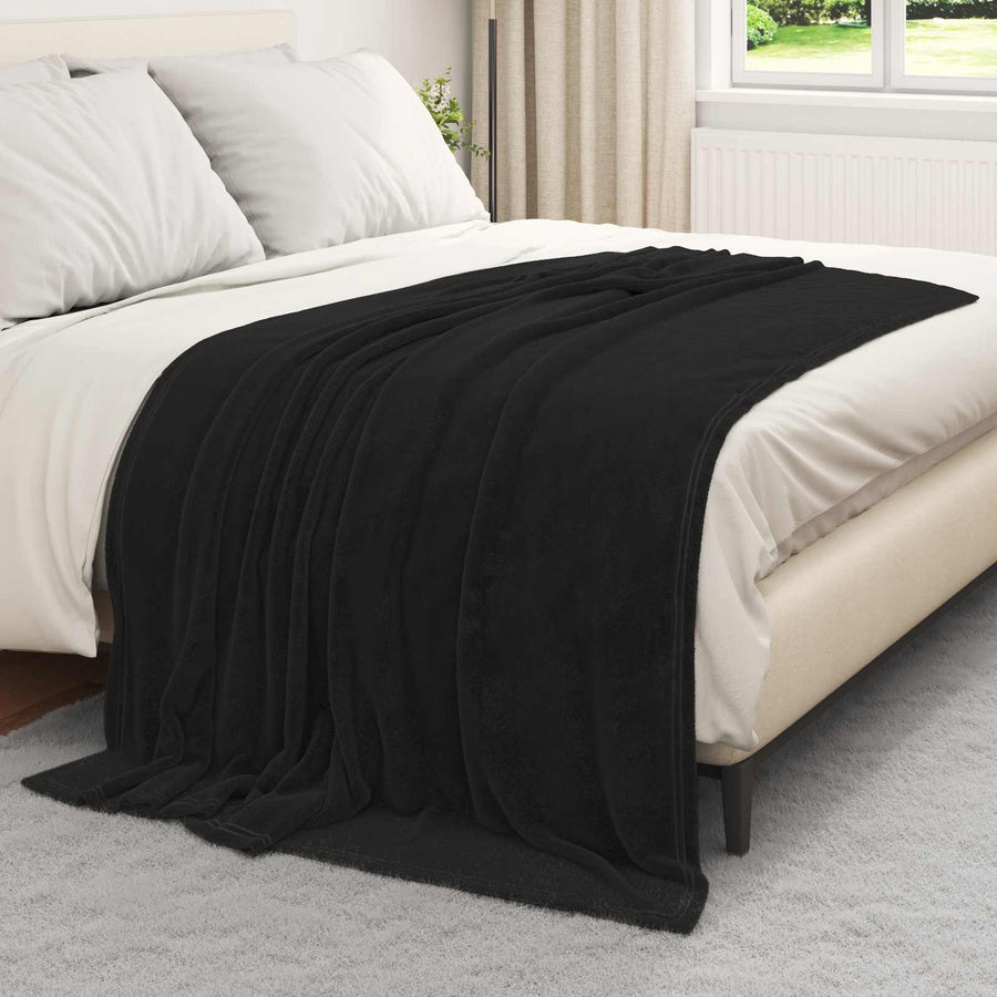 Gooi Deken Zwart 150 x 200 cm Fleece