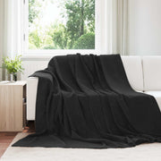 Gooi deken fleece 220x240 cm zwart