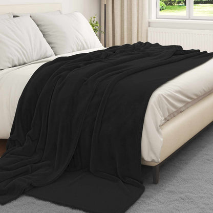 Gooi Deken Zwart 220 x 240 cm Fleece