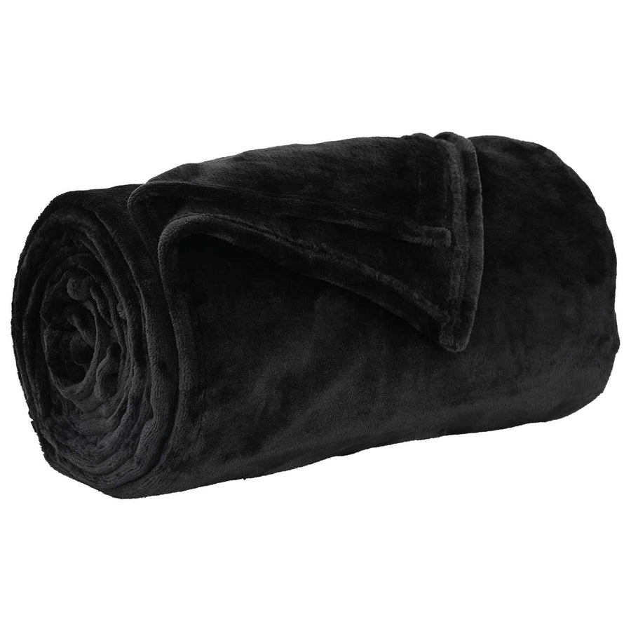Gooi Deken Zwart 240 x 270 cm Fleece
