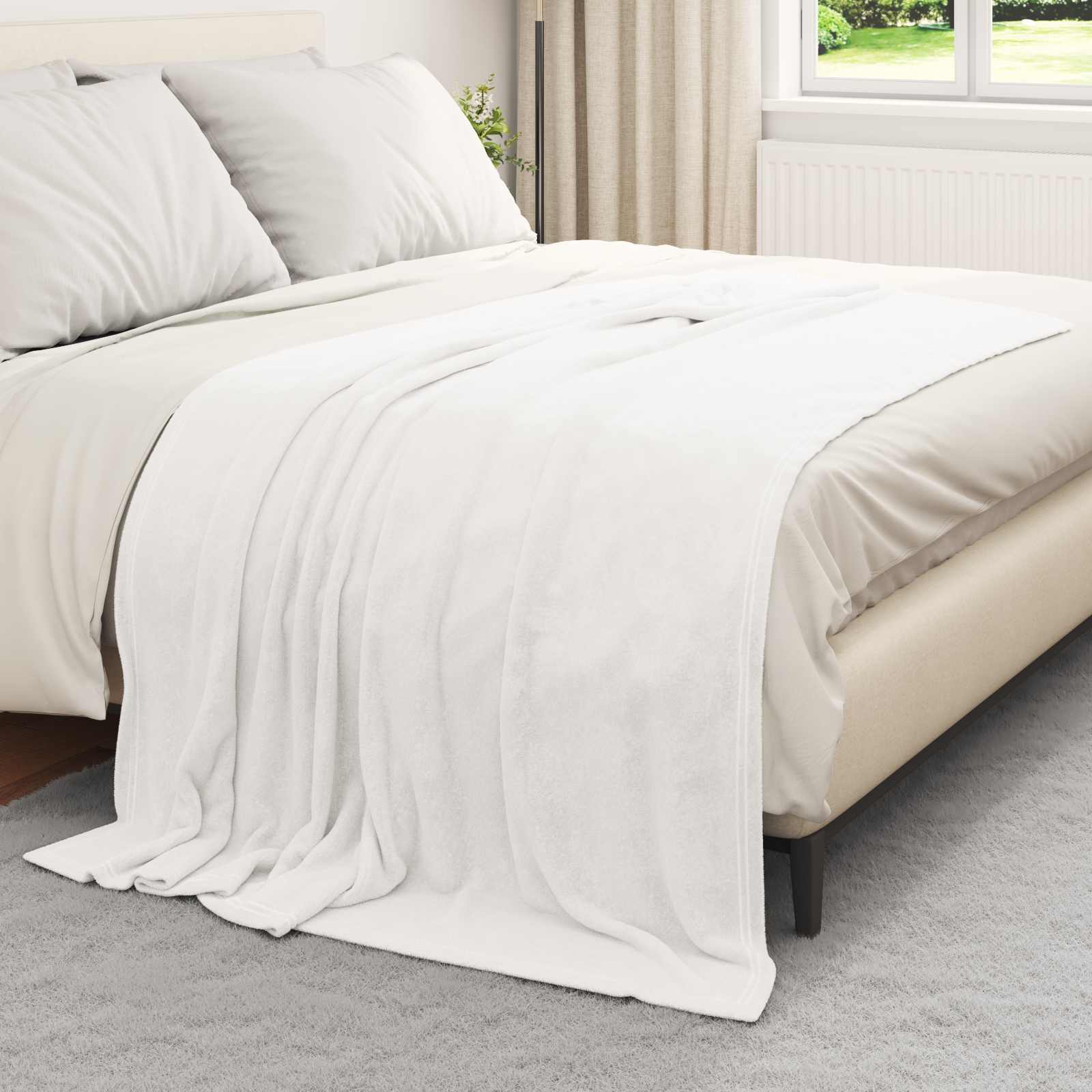 Gooi Deken Wit 150 x 200 cm Fleece