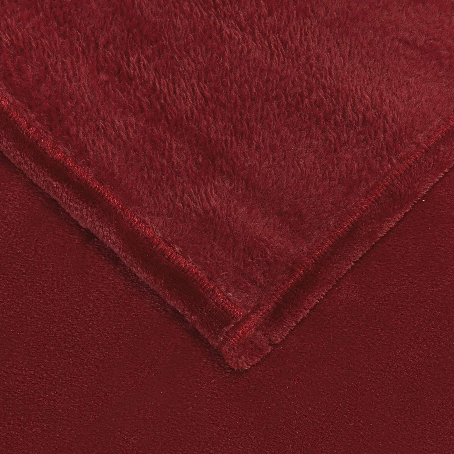 Gooi Deken Bordeaux Rood 130 x 150 cm Fleece