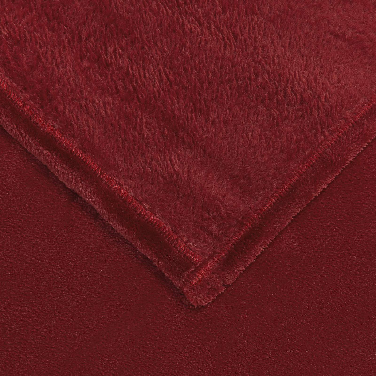 Gooi Deken Bordeaux Rood 130 x 150 cm Fleece
