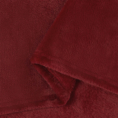Gooi Deken Bordeaux Rood 130 x 150 cm Fleece
