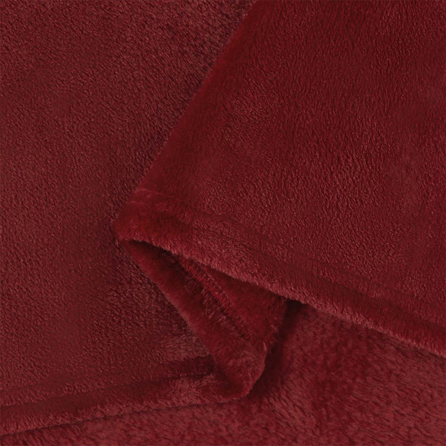 Gooi Deken Bordeaux Rood 150 x 200 cm Fleece