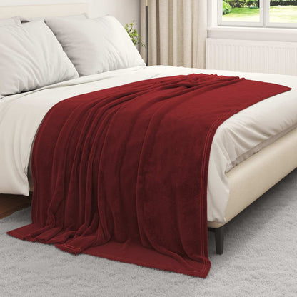 Gooi Deken Bordeaux Rood 150 x 200 cm Fleece