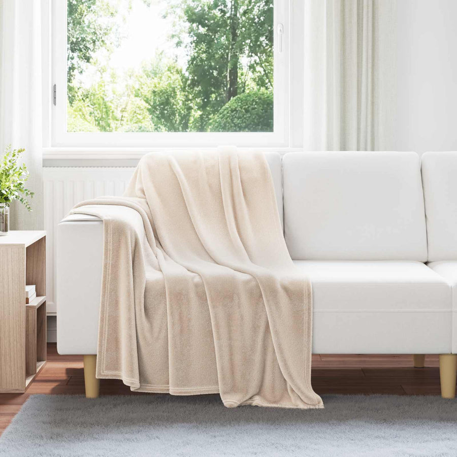 Kleden 6 stuks Beige 130 x 150 cm Fleece