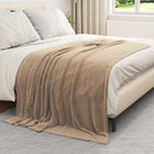 Dekens 6 stuks fleece kameel 150 x 200 cm