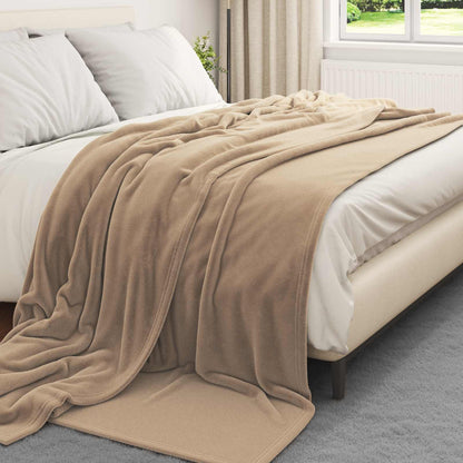 Kleden 6 stuks Kameel 240 x 270 cm Fleece
