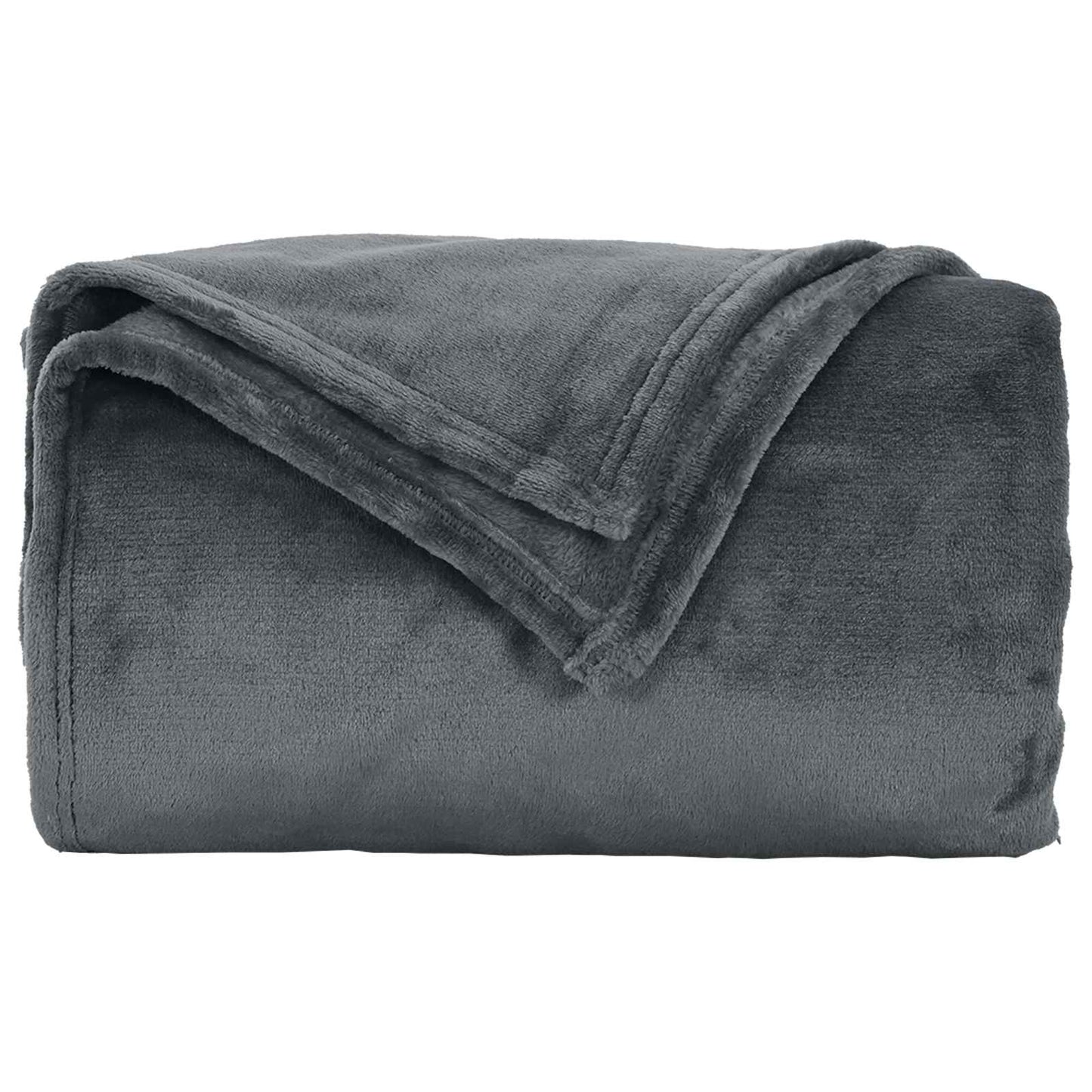 Kleden 6 stuks Donkergrijs 150 x 200 cm Fleece