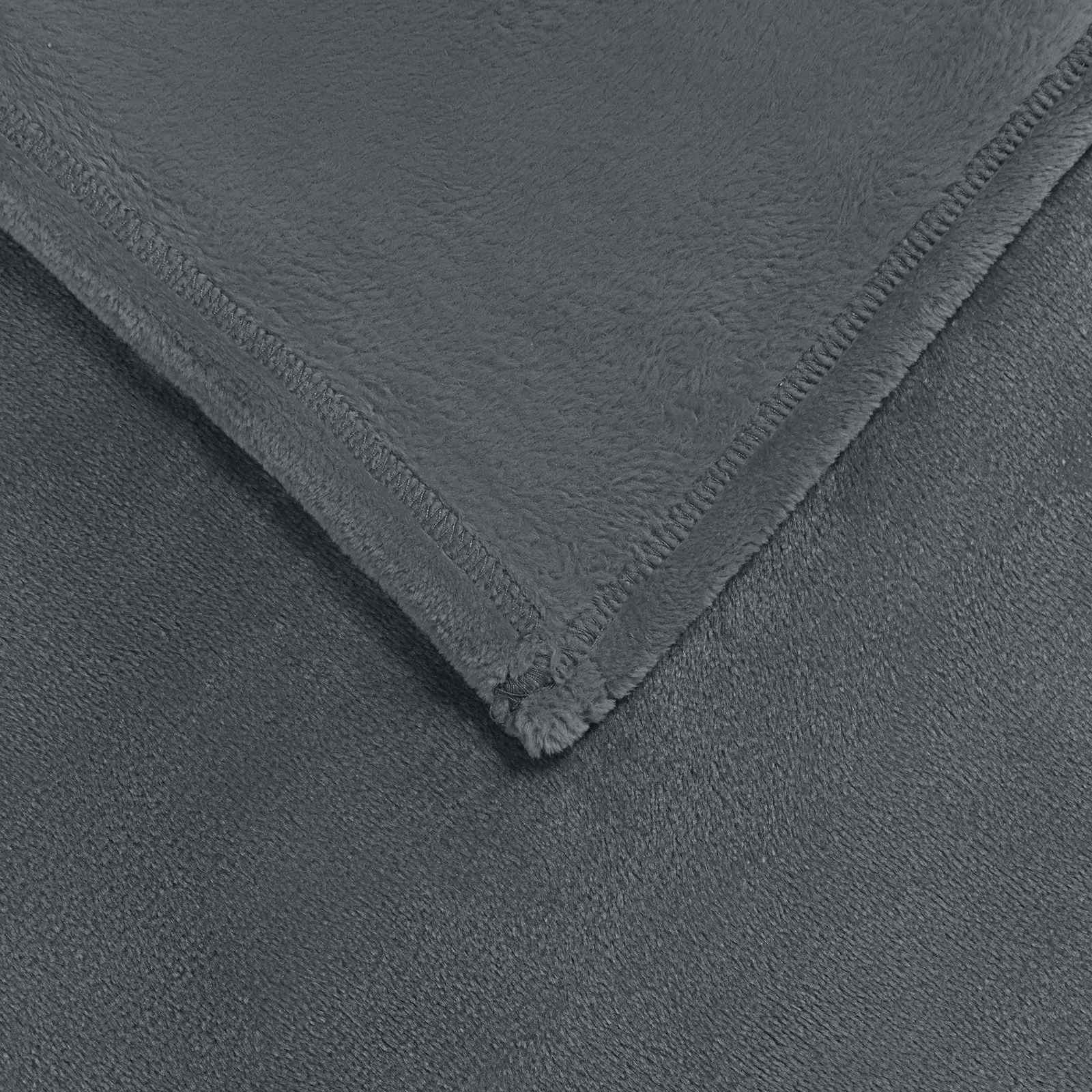 Kleden 6 stuks Donkergrijs 240 x 270 cm Fleece