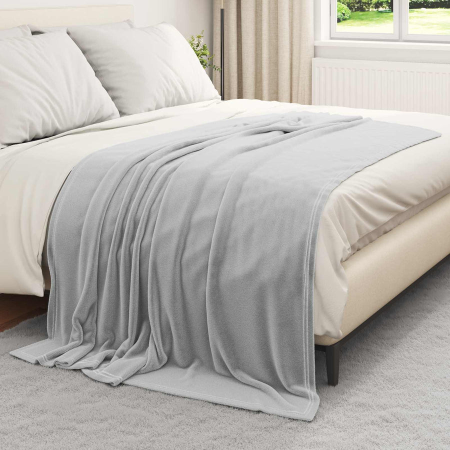Kleden 6 stuks Grijs 150 x 200 cm Fleece