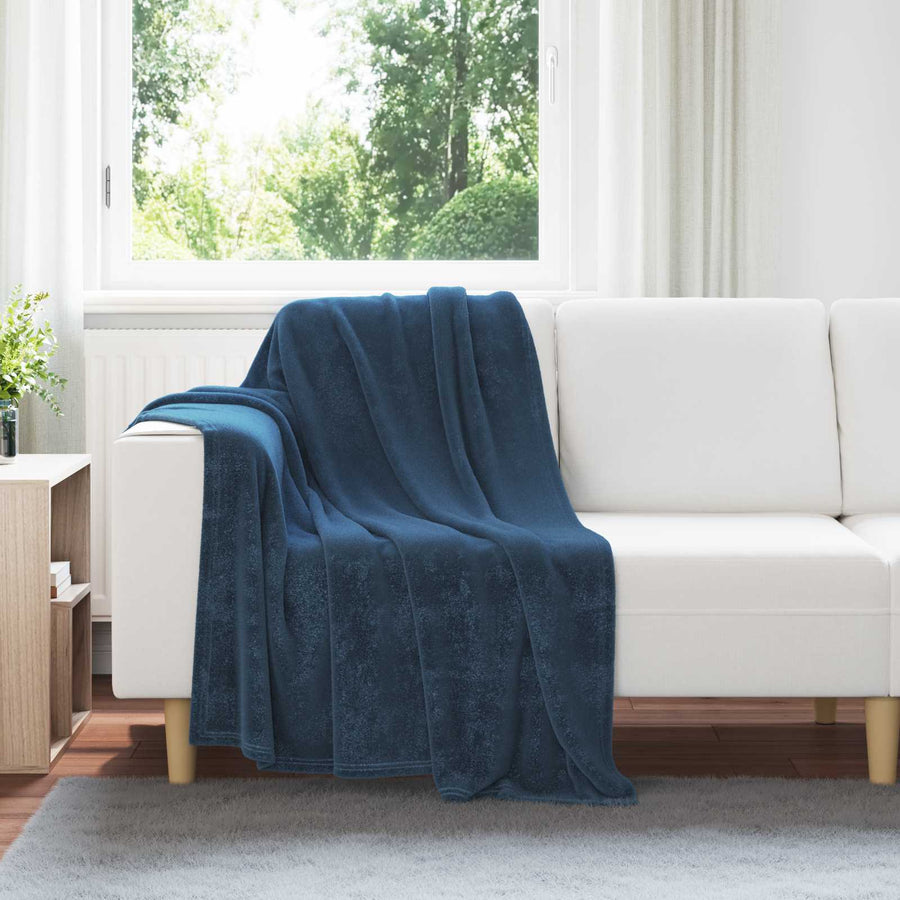 Kleden 6 stuks Marineblauw 130 x 150 cm Fleece