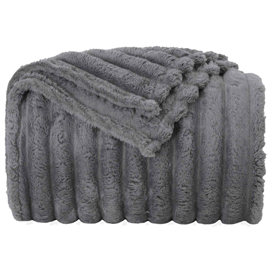 Gooi Deken Donkergrijs 200 x 150 cm Fleece