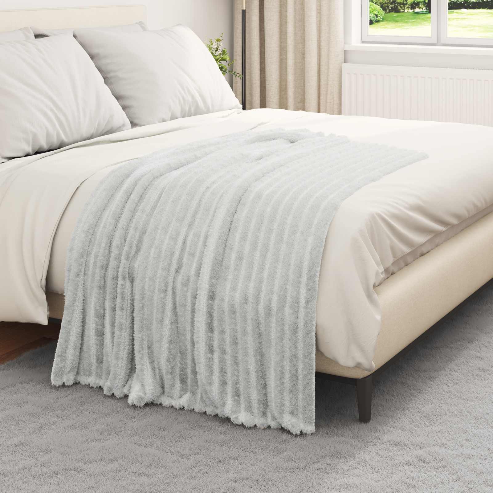 Gooi Deken Grijs 150 x 130 cm Fleece