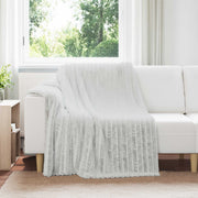 Gooi deken fleece grijs 200 x 150 cm