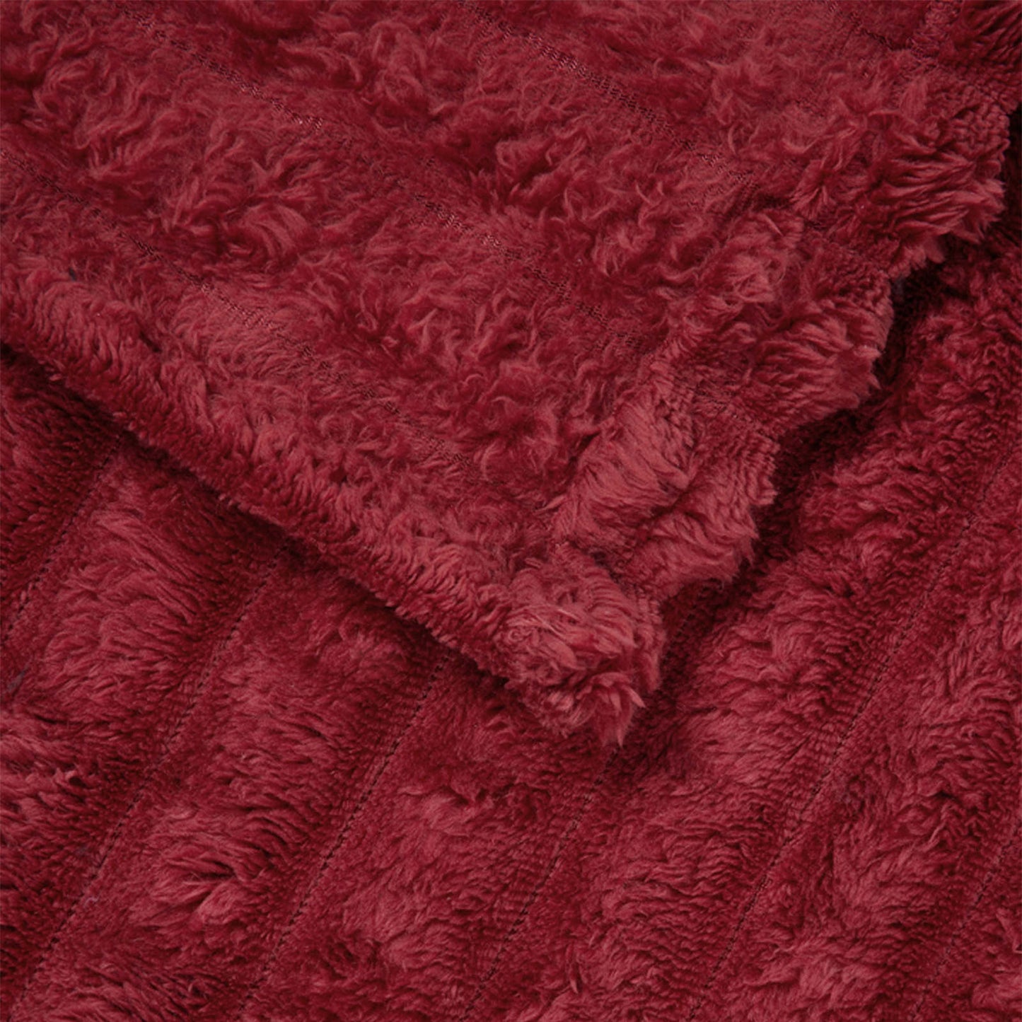 Gooi Deken Bordeaux Rood 150 x 130 cm Fleece