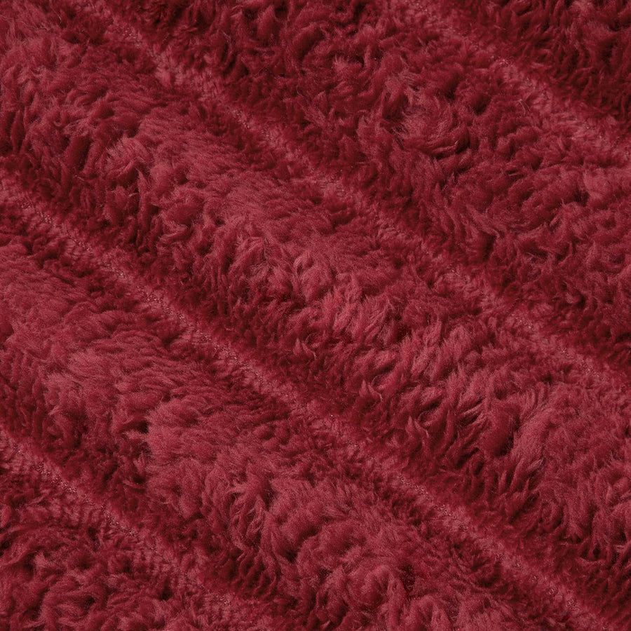 Gooi Deken Bordeaux Rood 150 x 130 cm Fleece