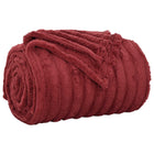 Fleece deken bordeaux rood 270 x 240 cm