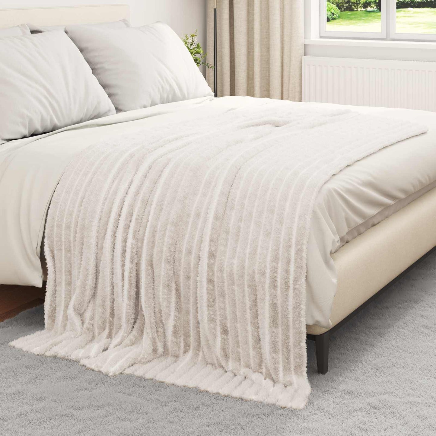 Gooi Deken Crème 200 x 150 cm Fleece
