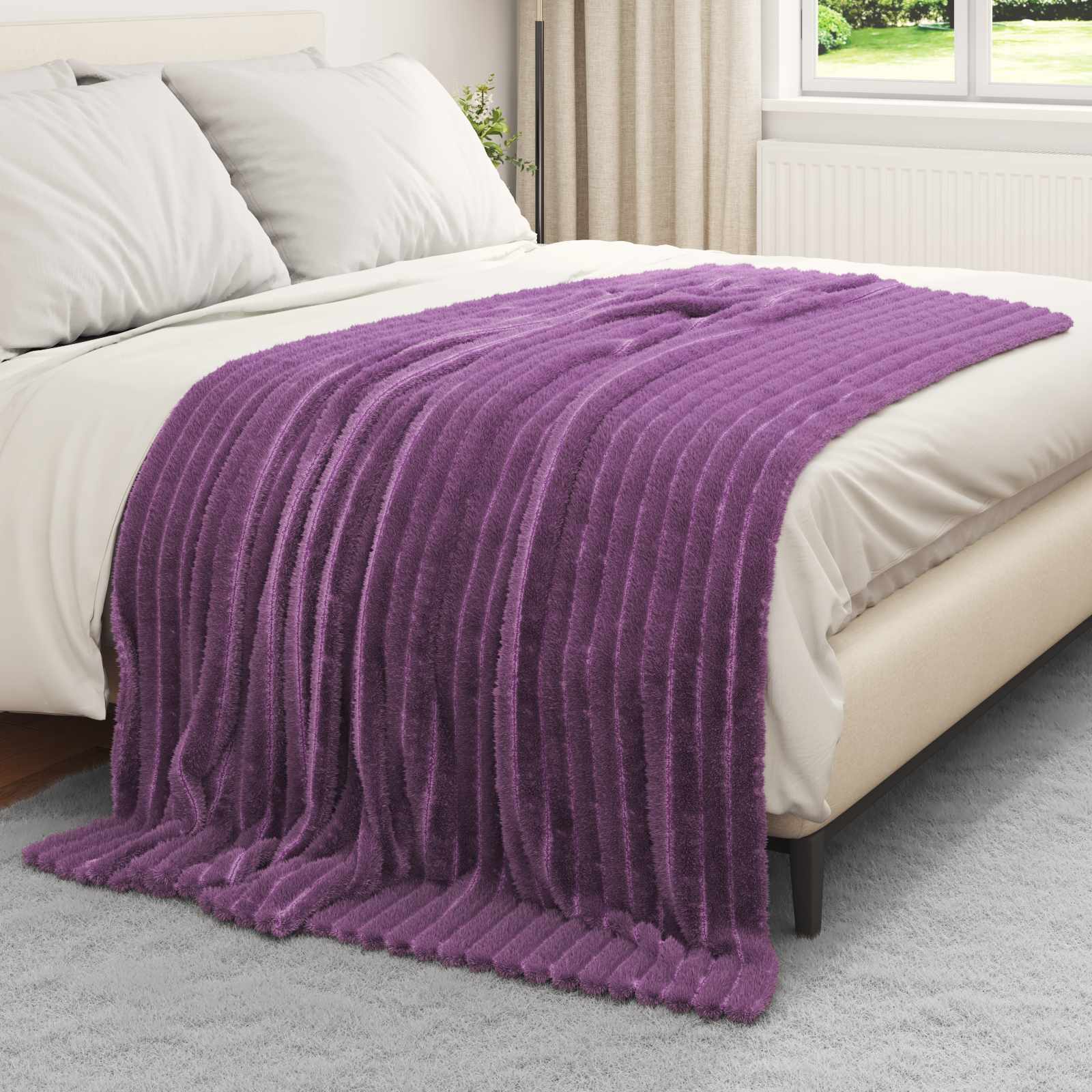 Gooi Deken Paars 200 x 150 cm Fleece