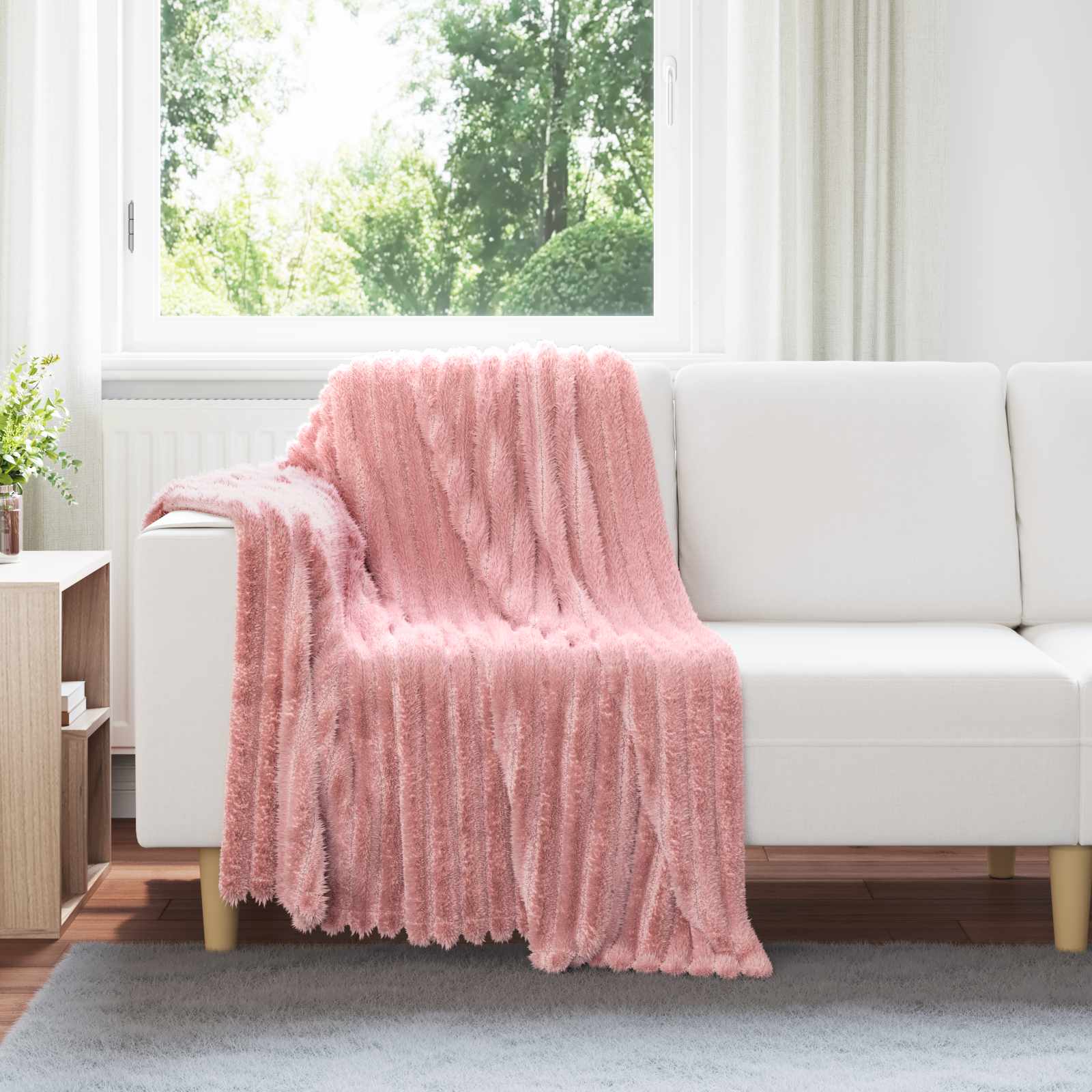 Gooi Deken Roze 150 x 130 cm Fleece