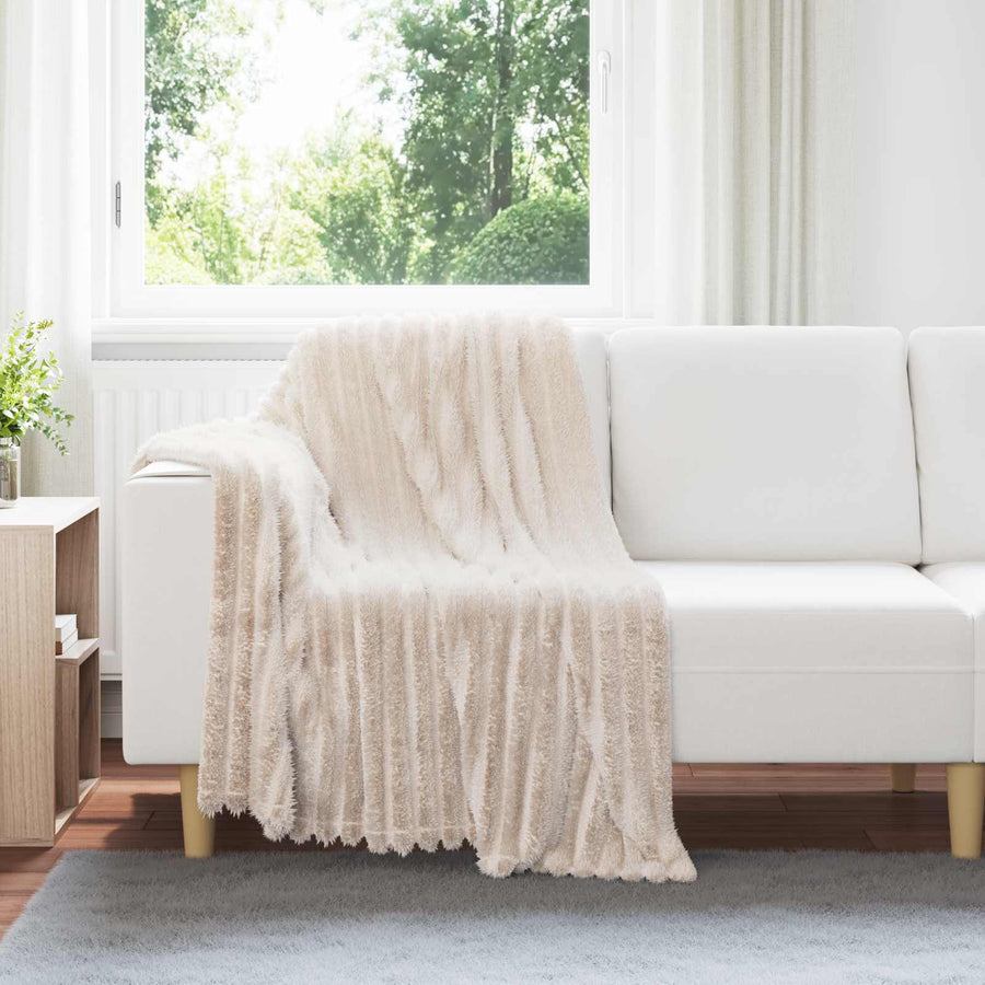 Kleden 6 stuks Beige 150 x 130 cm Fleece