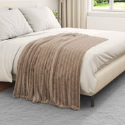 Dekens 6 stuks fleece 150x130 cm camel